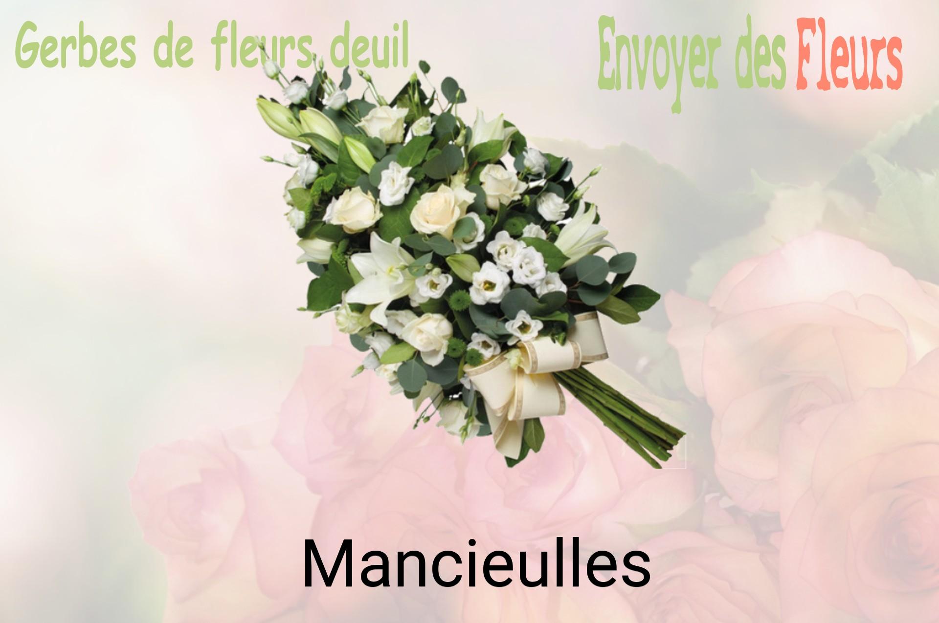 Gerbe de fleurs de deuil livrée à Mancieulles